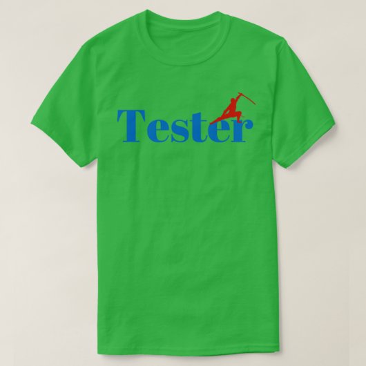 Der beste Tester Ninja T-Shirt (Design vorne)