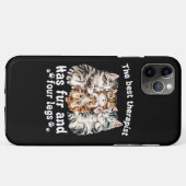Der beste Therapeut hat vier Beine. Case-Mate iPhone Hülle (Rückseite (Horizontal))