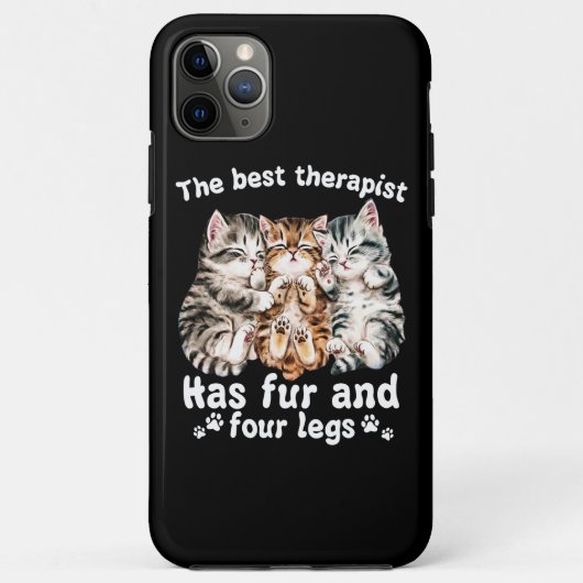 Der beste Therapeut hat vier Beine. Case-Mate iPhone Hülle (Rückseite)