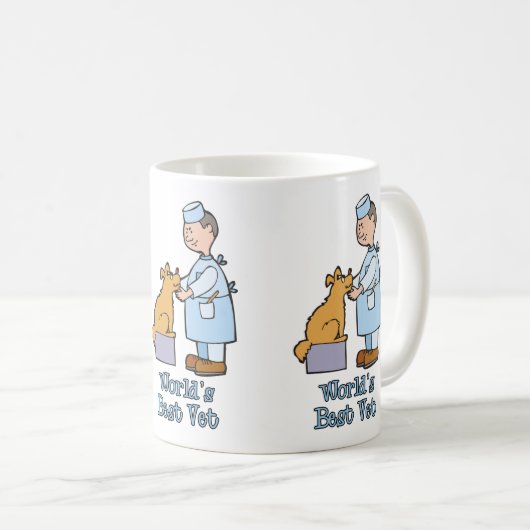 Der beste Tierarzt der Welt Kaffeetasse (VorderseiteRechts)