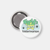 Der beste Tierarzt der Welt Magnet (Vorderseite/Rückseite)