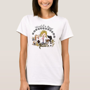 Der beste Tierarzt der Welt - weibliches blondes T-Shirt