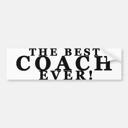 Der beste Trainer aller Zeiten! Autoaufkleber (Vorne)