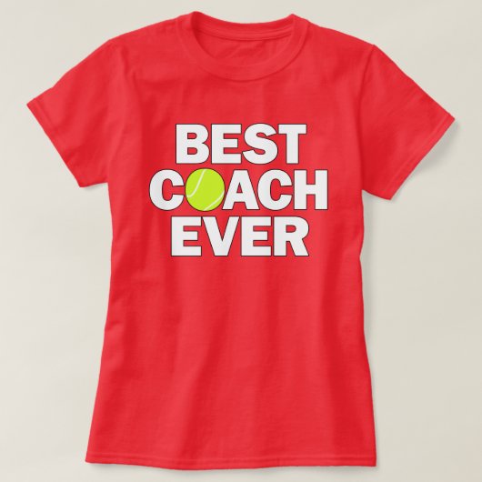 Der beste Trainer für Frauen im Tennis T-Shirt (Design vorne)