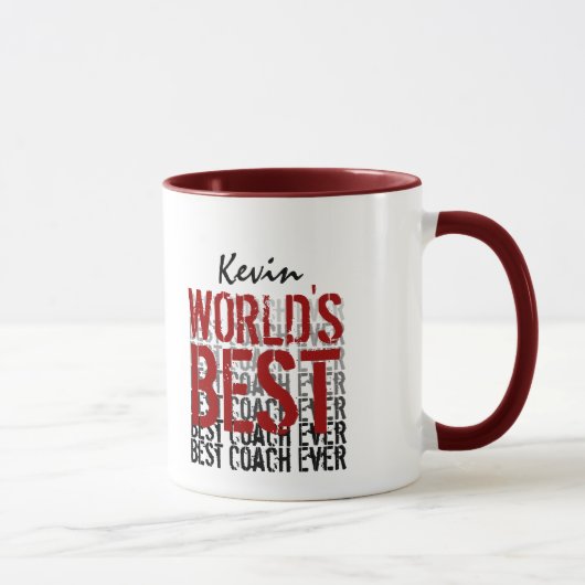 Der beste Trainer-moderner Schmutz-Entwurf der Tasse (Rechts)