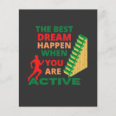 Der beste Traum passiert, wenn Sie aktiv sind (Vorderseite)