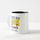 Der beste Treiber der Welt Zweifarbige Tasse (Vorderseite Links)