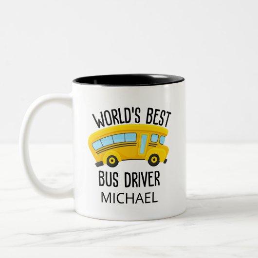 Der beste Treiber der Welt Zweifarbige Tasse (Links)