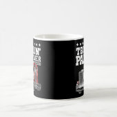 Der beste Truckin Papa je Big Rig Trucker Vater's  Kaffeetasse (Mittel)