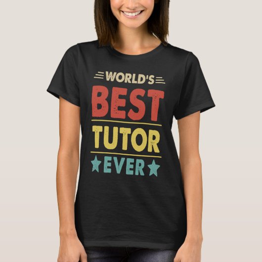 Der beste Tutor der Welt je 1 T-Shirt (Vorderseite)