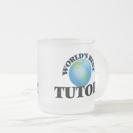 Der beste Tutor der Welt Mattglastasse (VorderseiteRechts)
