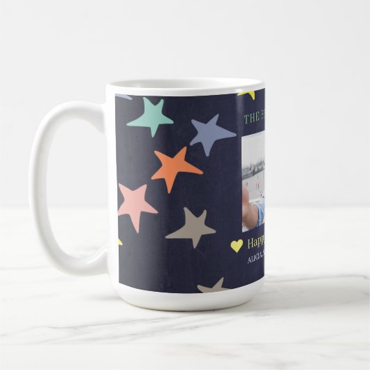 Der beste Vater aller Fotos personalisierter Vater Kaffeetasse (Links)