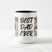 Der beste Vater aller modernen Foto, schwarzer Vat Tasse (Zentrum)