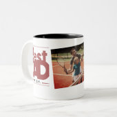 Der beste Vater aller modernen Foto, schwarzer Vat Zweifarbige Tasse (Vorderseite Links)