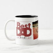 Der beste Vater aller modernen Foto, schwarzer Vat Zweifarbige Tasse (Links)