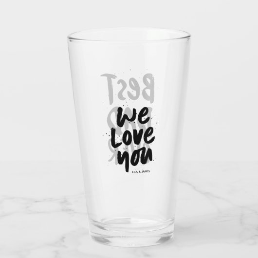 Der beste Vater aller Zeiten, ein Geschenk des sch Glas (Rückseite)