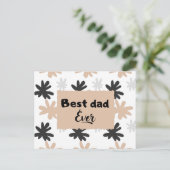Der beste Vater aller Zeiten Feiertagspostkarte (Stehend Vorderseite)
