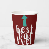 Der beste Vater aller Zeiten für den Vater Pappbecher (Rückseite)