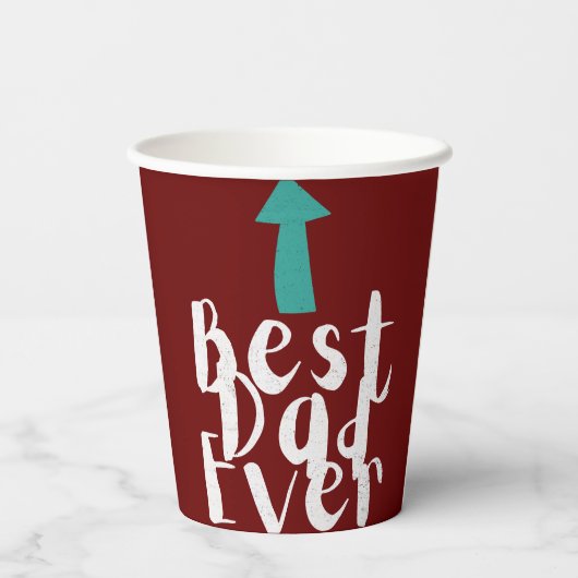 Der beste Vater aller Zeiten für den Vater Pappbecher (Rückseite)