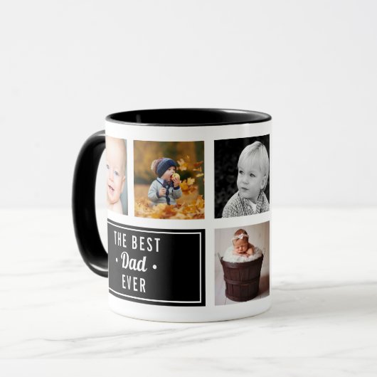Der beste Vater aller Zeiten für eine Schwarz-Bild Tasse (Vorderseite Links)