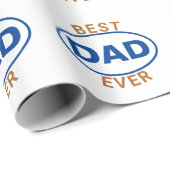 Der beste Vater aller Zeiten Geschenkpapier (Rolleneckpunkt)