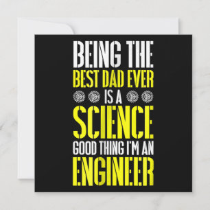 Der beste Vater aller Zeiten ist ein Science Engin Einladung