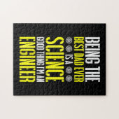 Der beste Vater aller Zeiten ist ein Science Engin Puzzle (Horizontal)