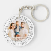 Der beste Vater aller Zeiten - Klassisches Foto Schlüsselanhänger (Rückseite)