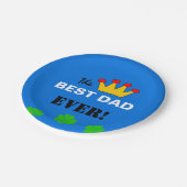 Der beste Vater aller Zeiten Pappteller (Schrägansicht)