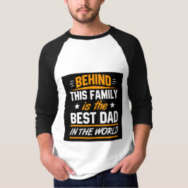 Der beste Vater am Schwarz-weißen Vatertag der Wel T-Shirt
