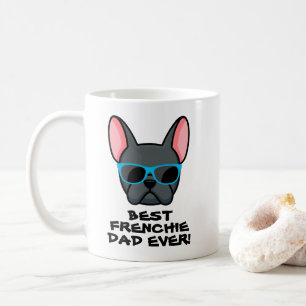 Der beste Vater am Tag des Vaters Blue Frenchie Kaffeetasse