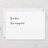 Der beste Vater am Weltvatertag | Fotokarte Karte (Rückseite)