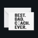 Der beste Vater Coach je Vatertag Bodybuilding Gym Mitteilungskarte<br><div class="desc">Trainer, Vater, Vater, Sport, Geschenk, Geburtstag, Bodybuilding, Gymnastik, Muskeln, Mannschaft</div>