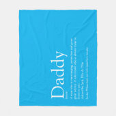 Der beste Vater Daddy Pater definiert Fuchs Sky Bl Fleecedecke (Vorderseite)