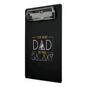 Der beste Vater der Galaxie Mini Klemmbrett (Gewinkelt2)
