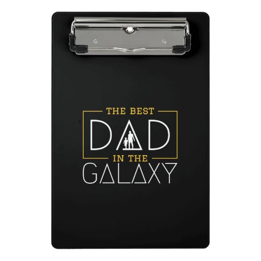 Der beste Vater der Galaxie Mini Klemmbrett (Vorderseite)