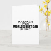 Der beste Vater der Kayaker-Welt bis zum Nacht Karte (Gelbe Blume)