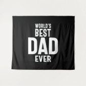 Der beste Vater der Mens World je Wandteppich (Vorderseite (Horizontal))
