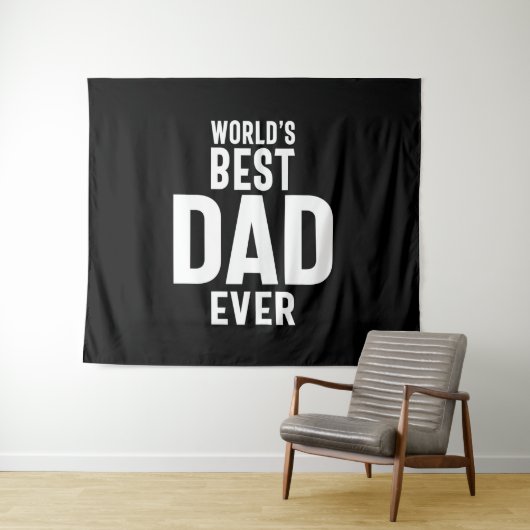 Der beste Vater der Mens World je Wandteppich (Beispiel (Horizontal))