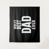 Der beste Vater der Mens World je Wandteppich (Vorderseite)