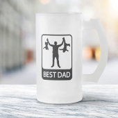 Der beste Vater - Der sonnige Vatertag Mattglas Bierglas