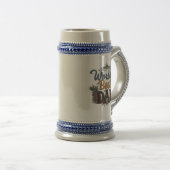 Der beste Vater der Welt 22 oz Stein Bierglas (VorderseiteRechts)
