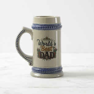 Der beste Vater der Welt 22 oz Stein Bierglas