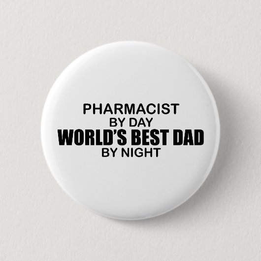 Der beste Vater der Welt - Apotheker Button (Vorderseite)