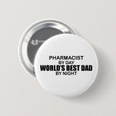 Der beste Vater der Welt - Apotheker Button (Vorne & Hinten)