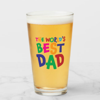 Der beste Vater der Welt auf GlasTasse Glas