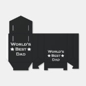 Der beste Vater der Welt auf schwarz Geschenkschachtel (Ungefaltet)