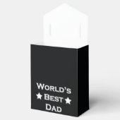 Der beste Vater der Welt auf schwarz Geschenkschachtel (Geöffnet)