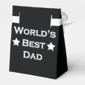 Der beste Vater der Welt auf schwarz Geschenkschachtel (Rückseite)