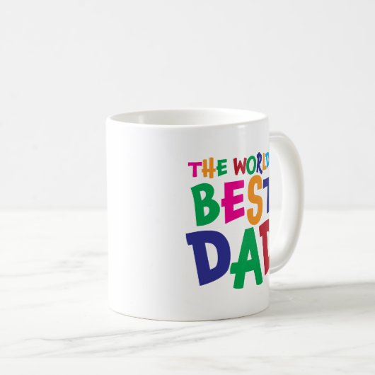Der beste Vater der Welt auf Tasse (VorderseiteRechts)
